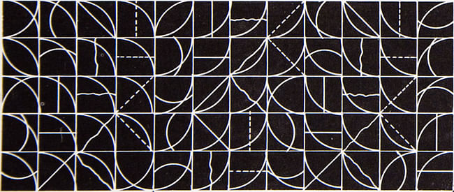 Sol LeWitt line drawing. Image: containerlist.glaserarchives.org.