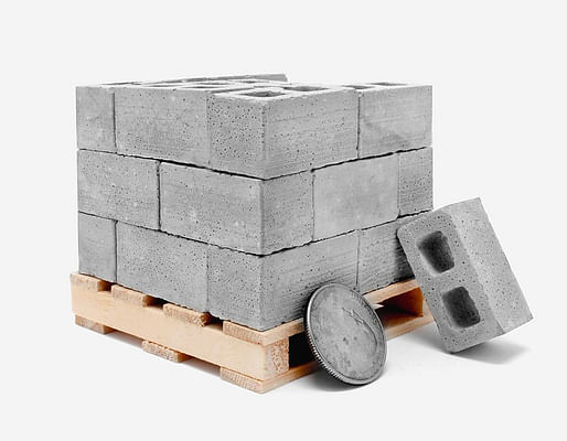 1:12 Scale Mini Cinder Blocks (24pk + Pallet) Image © Mini Materials