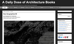Goodbye to "A Daily Dose of Architecture"; Hello to "A Daily Dose of Architecture Books"