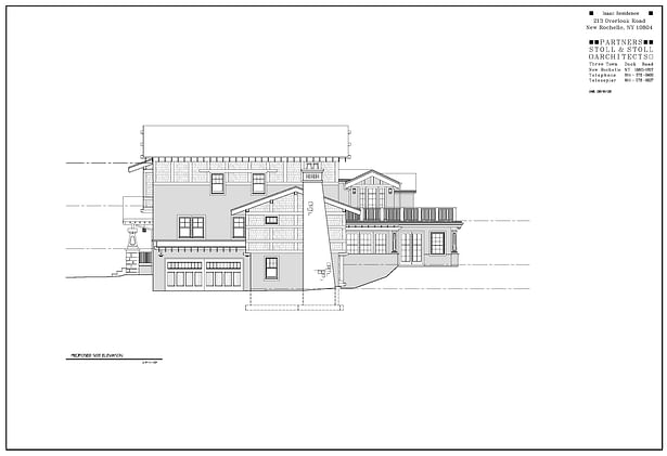 Isaac Residence Side Elevation