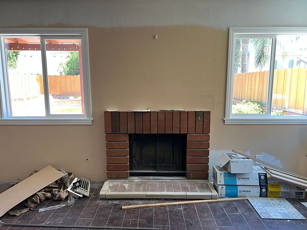 BEFORE Fireplace