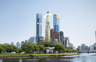 MAD proposes mixed-use tower topped with a cantilevered “cloud” for downtown Melbourne