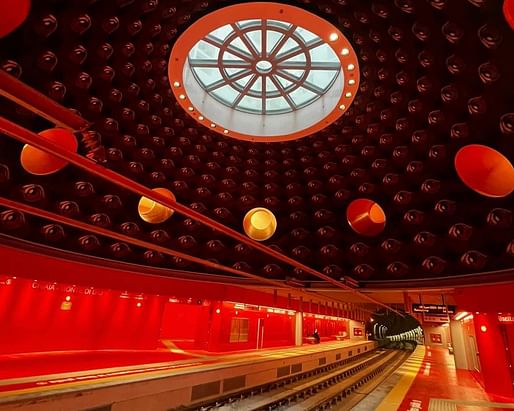 Chiaia Metro Station in Naples, Italy by Uberto Siola/Peter Greenaway Image: © Azienda Napoletana Mobilità SpA