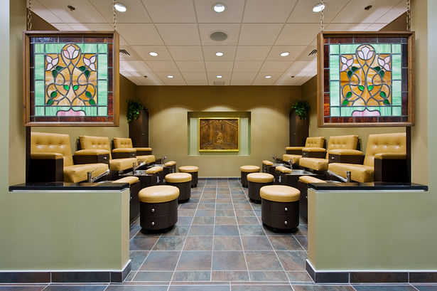 Pedicure stations: Copyright Steve Wolfe Photography