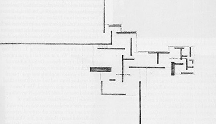 Mies van der Rohe's sketch of the Brick Country House, aka Brick Country Villa. Image via '5 Projects: Interview 5 - Alex Maymind' on Archinect.