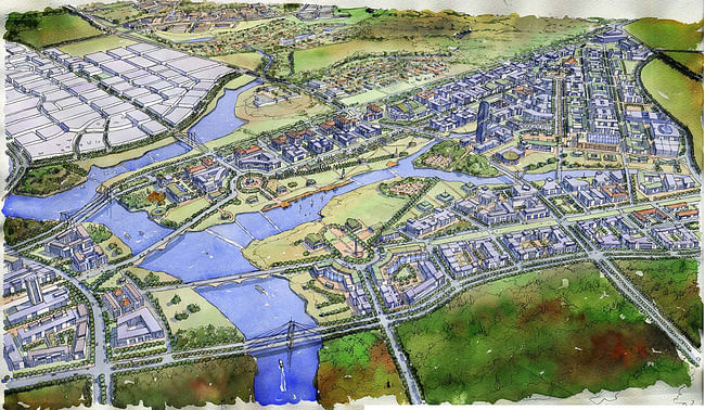 Artist impression of the new Federal District, designed by Capital Cities Planning Group (Image: CCPG)