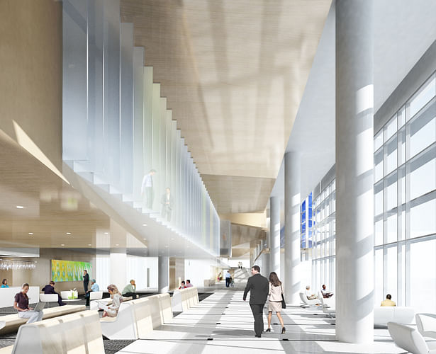 OSU - Outsourced 3D Rendering. (Interior perspective view of concourse)