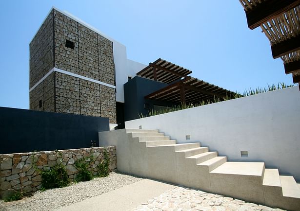 Garage and entrance view