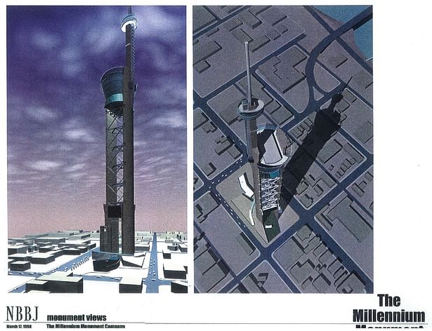 Aerial viewsof proposed tower