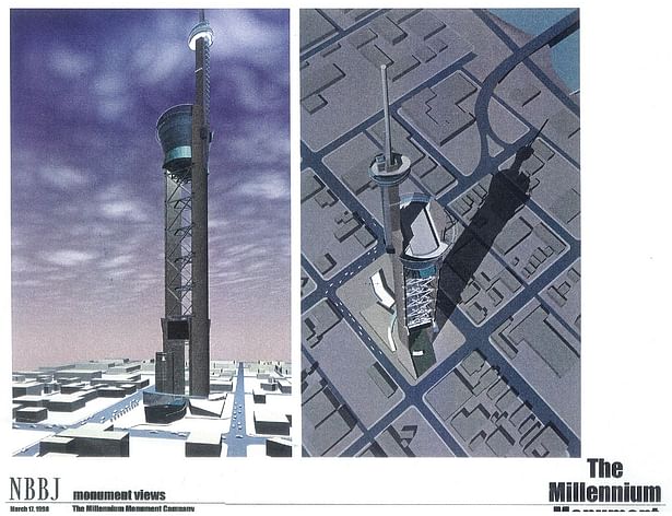 Aerial viewsof proposed tower