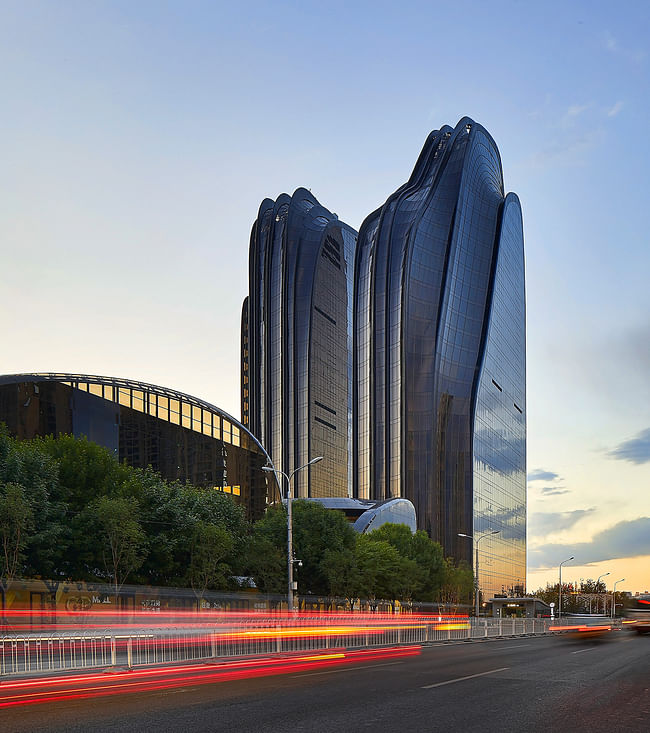 Chaoyang Park Plaza in Beijing by MAD Architects. Photo © Hufton+Crow. 