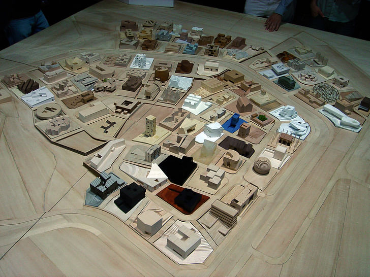 Physical model of the Ordos project. Photo: © Fred Scharmen