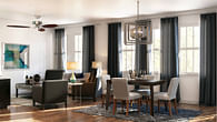Kitchen and Livingroom 3d render for Nashville project