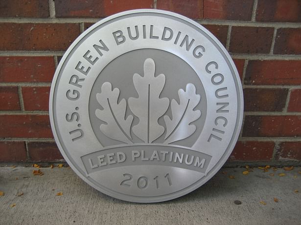 LEED Platinum Plaque