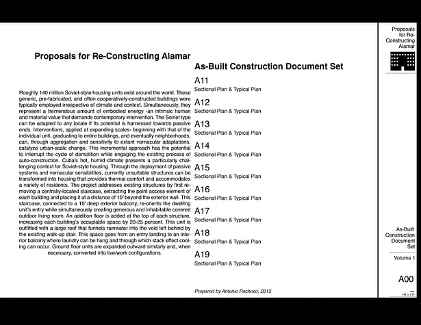As-built Construction Document Set- Cover