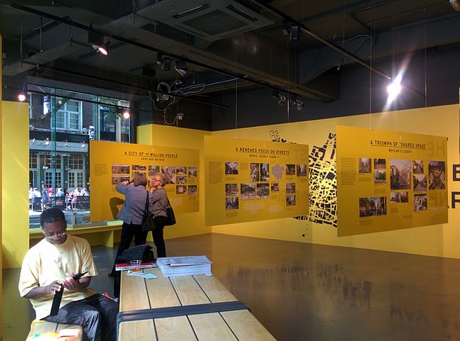 Public London exhibition at the 2015 London Festival of Architecture. Photo by Laura Amaya.