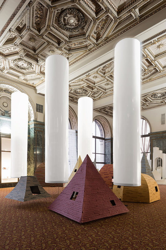 Floating Columns, Chicago Architecture Biennial, 2015. Photo credit: David Schalliol.