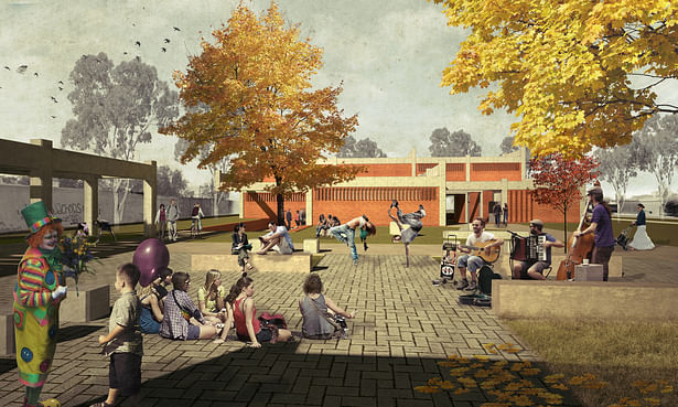 Perspective - Cultural Ateliers Public Square. (Image of shared autorship)