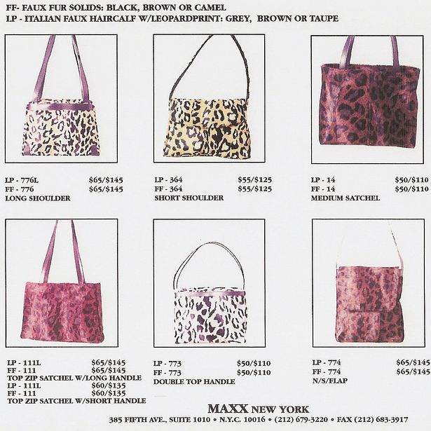 Handbag Catalog for Maxx Handbags