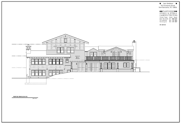 Isaac Residence Rear Elevation