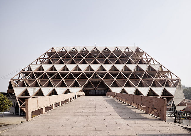 Post-Independence Architecture in Delhi, India. The Hall of Nations, a complex of exhibition halls built for the 1972 International Trade Fair, was demolished in April 2017. Photo: Ariel Huber, Lausanne