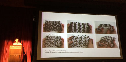 Brad Bell's "Casting Non-Repetitive Geometries" presentation. Photo by Anthony Morey.