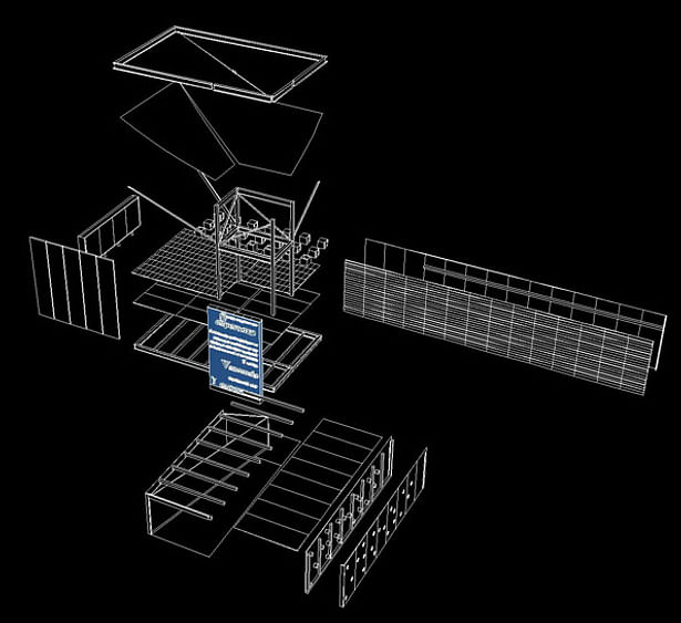 Exploded axonometric