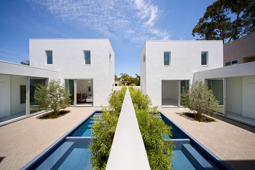 Santa Monica Courtyard Houses (Santa Monica, CA) designed by Opening Company / Jeffrey Inaba. Photo by Brandon Shigeta