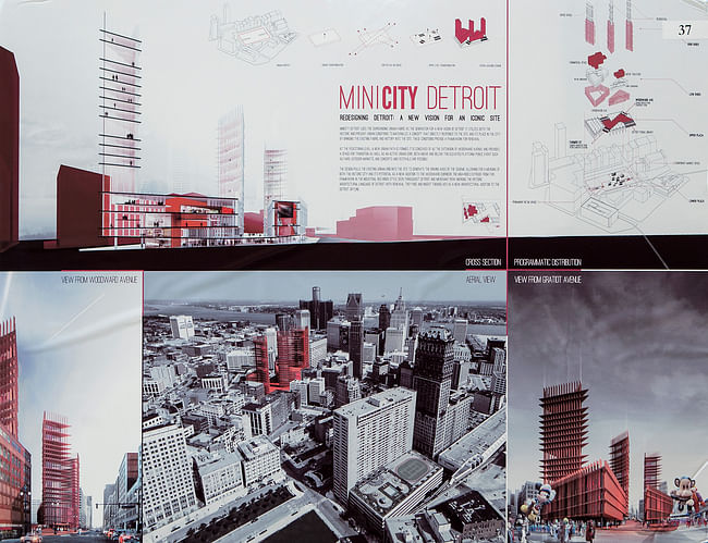 First Place - Jury Vote: “MINICITY Detroit,” Davide Marchetti and Erin Pellegrino; Rome, Italy