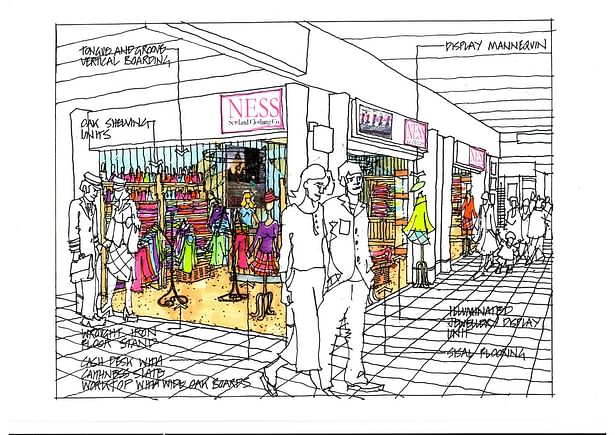 Retail fit out proposal for Edinburgh airport