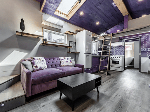 Most Out of the Ordinary: Purple Heart Manor by Acorn Tiny Homes. Image courtesy Tinyhomes.com