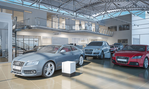 3d visualization of AUDI SHOWROOM / Interior