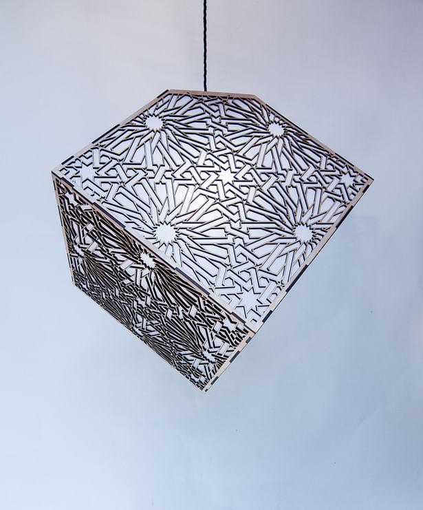 Large Laser cut pendant lamp by Smith Factory, LLC