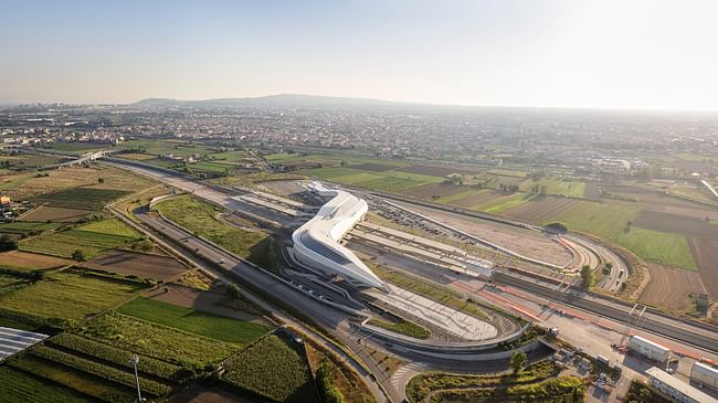 Napoli Afragola high-speed railway station by Zaha Hadid Architects. Photo © Hufton + Crow.