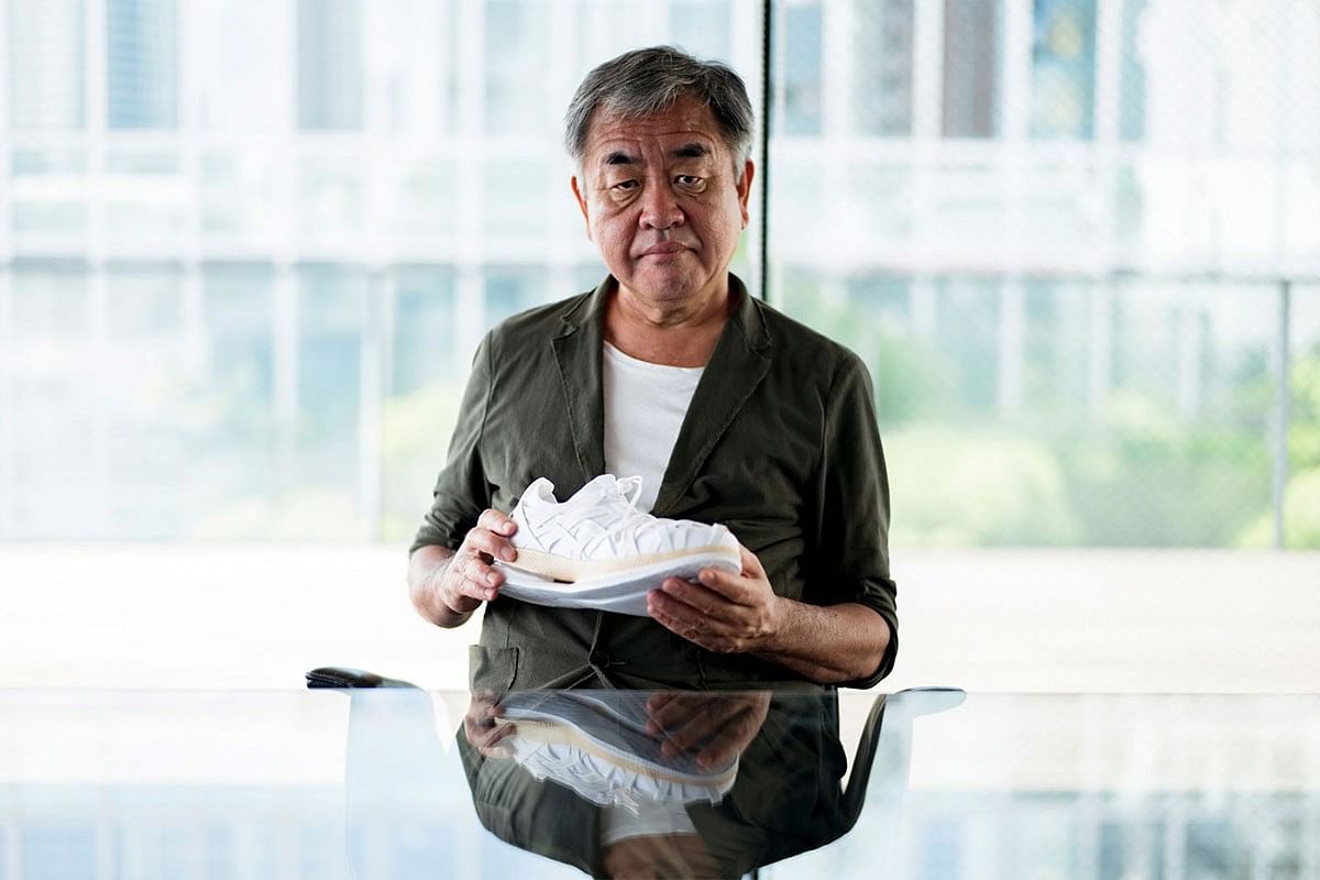 Kengo Kuma steps into shoe design with ASICS | News | Archinect