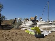 Maranjab Sahara sandbag project