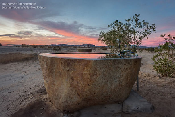 Outddor Stone Bathtub