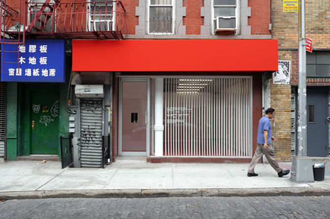 A(n) Office's storefront in Manhattan, via Mcewen's Archinect blog, Another Architecture.