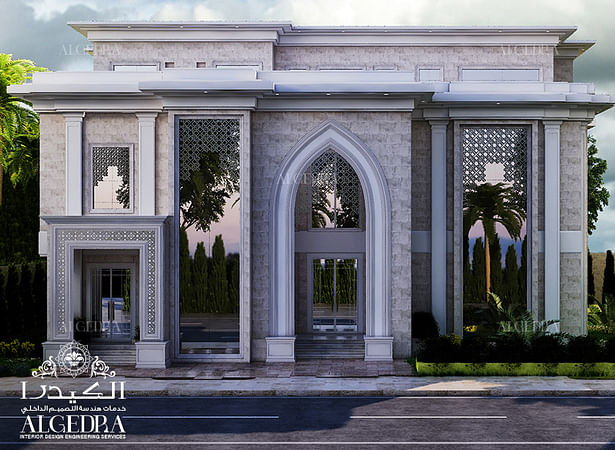 Modern Islamic style luxury villa facade