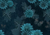 The dark garden - Wallpaper pattern design