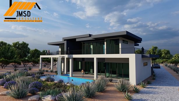 3D Exterior House Rendering Services