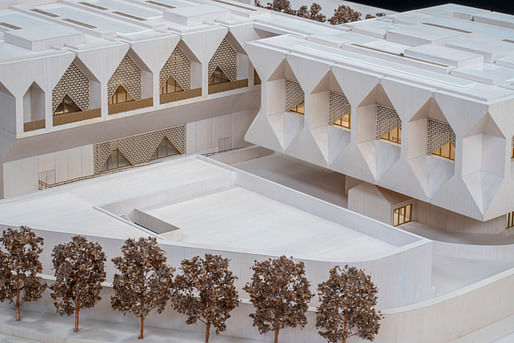 Architectural model of the new Kiran Nadar Museum of Art (KNMA), New Delhi. Courtesy David Adjaye Associates and KNMA