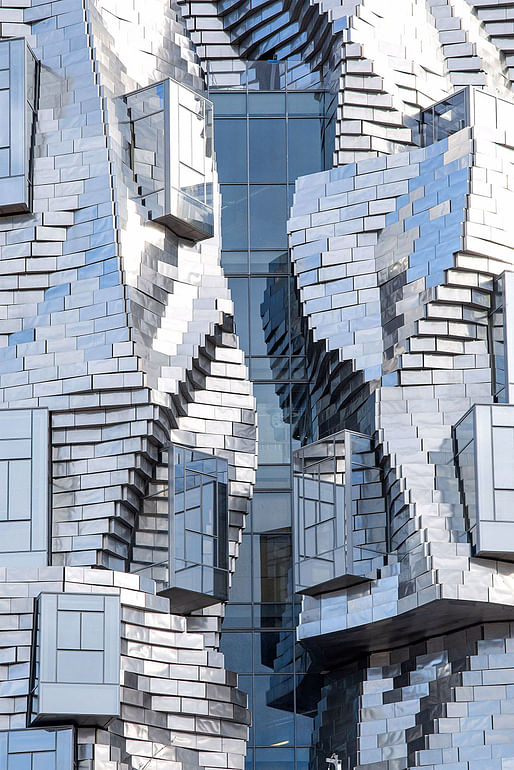 Facade detail of the Frank Gehry-designed Luma Arles Tower which is scheduled to open this spring. Photo courtesy of <a href="https://www.a-vh.net/">Atelier Vincent Hecht</a>.