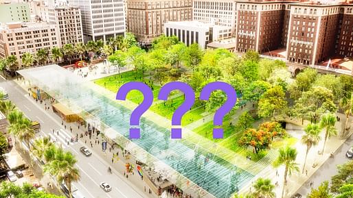 Plans for the much-touted Agence Ter-led repositioning of L.A.'s Pershing Square have changed.Image courtesy of Agence Ter. 