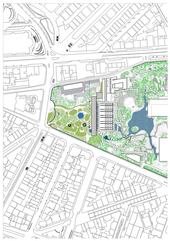 Site plan. Image credit: Kengo Kuma & Associates, OODA