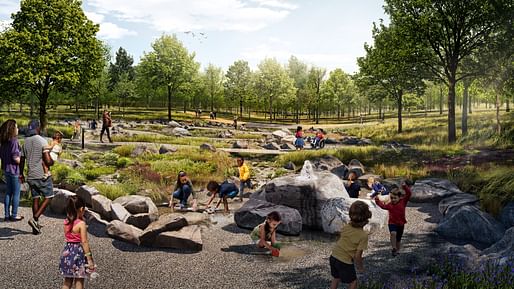 Rendering of the Spring at the Forest Park Nature Playscape. Image courtesy of Forest Park Forever.