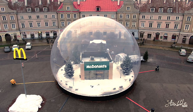 Giant Snow Globe by Polidomes