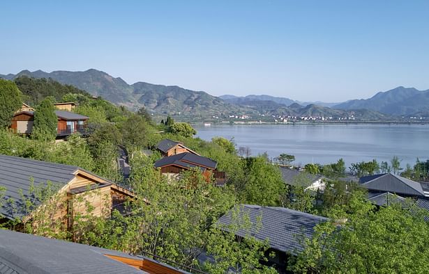 open view from guest room in hilly