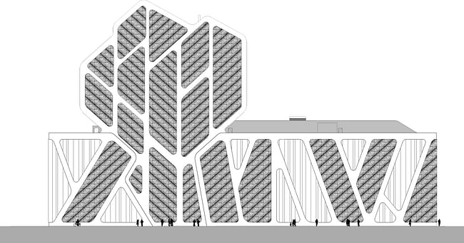 Facade front. Image courtesy of J. MAYER H. Architects