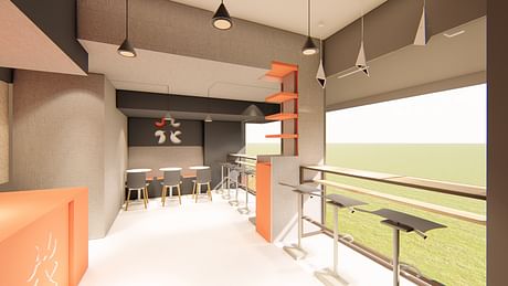 Test rendering of a snack bar in East Village 